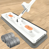 360° Rotating Mop + 2 FREE Microfibre Mop Pads