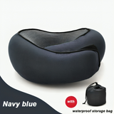 MEMORY-FOAM Travel Pillow + FREE Carry Bag