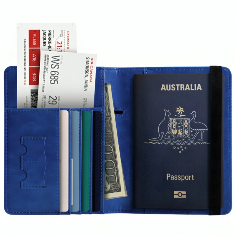 Travel Passport Wallet Holder