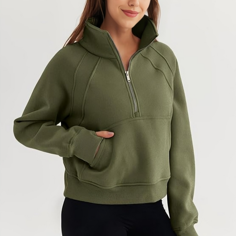 SARAH | HALF ZIP PULLOVER